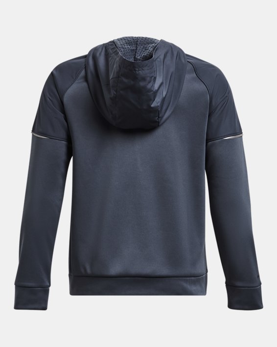 Boys' UA Storm Armour Fleece® Full-Zip Hoodie, Gray, pdpMainDesktop image number 1